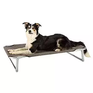 Ferplast-Dream-Folding-Dog-Bed-Grey