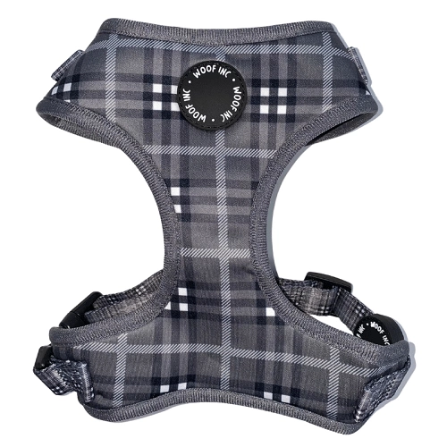 Woof Inc Black Tartan Harness